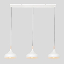 Mexlite Pendelarmatuur BJORR 3-vlams E27 IP20, wit mat dimbaar