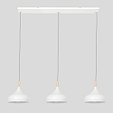 Mexlite Pendelarmatuur BJORR 3-vlams E27 IP20, wit mat dimbaar