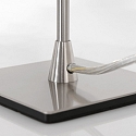Steinhauer table lamp ANCILLA 1 flame, long, with switching function, conical E14 IP20, steel brushed dimmable