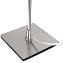 Steinhauer table lamp ANCILLA 1 flame, long, with switching function, conical E14 IP20, steel brushed dimmable