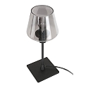 Steinhauer Tafelarmatuur ANCILLA 1-vlams, met schakelfunctie, conisch E14 IP20, zwart mat dimbaar
