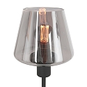 Steinhauer Tafelarmatuur ANCILLA 1-vlams, met schakelfunctie, conisch E14 IP20, zwart mat dimbaar