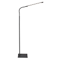 floor lamp SERPENT with flex arm, with touch dimmer IP20, steel brushed dimmable