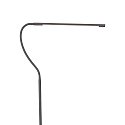 floor lamp SERPENT with flex arm, with touch dimmer IP20, steel brushed dimmable