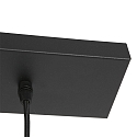 Steinhauer Pendelarmatuur BOLLIQUE 3-vlams, lang E27 IP20, zwart mat dimbaar