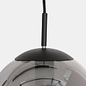Steinhauer Pendelarmatuur BOLLIQUE 3-vlams, lang E27 IP20, zwart mat dimbaar