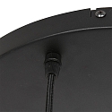 Steinhauer Pendelarmatuur BOLLIQUE 3-vlams, rond E27 IP20, zwart mat dimbaar