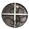 Steinhauer Pendelarmatuur BOLLIQUE 3-vlams, rond E27 IP20, zwart mat dimbaar