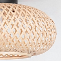 anne light & home Plafondarmatuur MAZE E27 IP20, bamboe licht dimbaar
