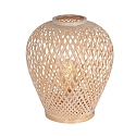 anne light & home Tafelarmatuur MAZE met schakelaar E27 IP20, bamboe licht 