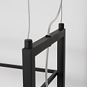 Steinhauer pendant luminaire T�R 6 flames, with shelf IP20, black matt dimmable