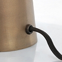 Steinhauer table lamp PIMPERNEL down, round, with switch, with plug, conical E27 IP20, bronze 
