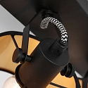 Mexlite Wand- en plafondarmatuur ORNOIR 2-vlams, instelbaar E14 IP20, zwart mat dimbaar