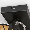 Mexlite Wand- en plafondarmatuur ORNOIR 2-vlams, instelbaar E14 IP20, zwart mat dimbaar