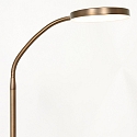 floor lamp PLATU with flex arm, with touch dimmer IP20, bronze dimmable