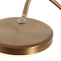 floor lamp PLATU with flex arm, with touch dimmer IP20, bronze dimmable