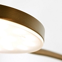 floor lamp PLATU with flex arm, with touch dimmer IP20, bronze dimmable