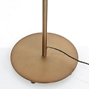 floor lamp PLATU with flex arm, with touch dimmer IP20, bronze dimmable