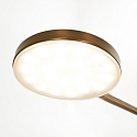 floor lamp PLATU with flex arm, with touch dimmer IP20, bronze dimmable