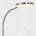 Mexlite floor lamp PLATU with flex arm, with touch dimmer IP20, steel dimmable