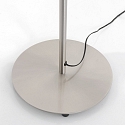 Mexlite floor lamp PLATU with flex arm, with touch dimmer IP20, steel dimmable