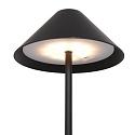 Steinhauer Tafelarmatuur ANCILLA up down, met USB-aansluiting, met batterij, met aanraakdimmer IP54, zwart mat dimbaar