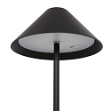Steinhauer Tafelarmatuur ANCILLA up down, met USB-aansluiting, met batterij, met aanraakdimmer IP54, zwart mat dimbaar