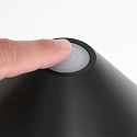 Steinhauer Tafelarmatuur ANCILLA up down, met USB-aansluiting, met batterij, met aanraakdimmer IP54, zwart mat dimbaar