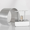 wall luminaire MURO up / down, round, adjustable G9 IP20, steel brushed dimmable