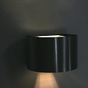 wall luminaire MURO up / down, round, adjustable G9 IP20, steel brushed dimmable
