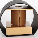 Steinhauer wall luminaire MURO up / down, round, adjustable G9 IP20, black matt dimmable