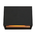 Wandarmatuur MURO up down, hoekig, plat, instelbaar G9 IP20, zwart mat dimbaar