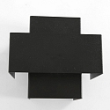 Steinhauer wall luminaire MURO 1-fold, square, direct / indirect G9 IP20, black matt dimmable