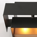 Steinhauer Wandarmatuur MURO 2-voudig, hoekig, direct / indirect G9 IP20, zwart mat dimbaar
