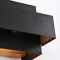 Steinhauer Wandarmatuur MURO 2-voudig, hoekig, direct / indirect G9 IP20, zwart mat dimbaar
