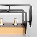 Steinhauer Wandarmatuur MURO 2-voudig, hoekig, direct / indirect G9 IP20, zwart mat dimbaar