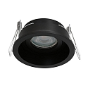 Inbouwarmatuur P�LITE SPOT rond, stijf, set terug GU10 IP20, zwart mat dimbaar