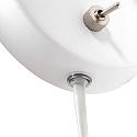 Mexlite wall luminaire UPROUND 1 flame GU10 IP20, white 