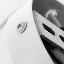 Mexlite wall luminaire UPROUND 1 flame GU10 IP20, white 