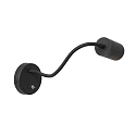 Mexlite wall luminaire UPROUND 1 flame GU10 IP20, black 