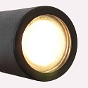 Mexlite wall luminaire UPROUND 1 flame GU10 IP20, black 
