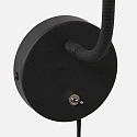 Mexlite wall luminaire UPROUND 1 flame GU10 IP20, black 