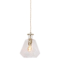 Mexlite Pendelarmatuur GRAZIOGLASS ?18cm E27 IP20, messing