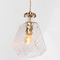 Mexlite Pendelarmatuur GRAZIOGLASS ?18cm E27 IP20, messing