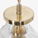 Mexlite Pendelarmatuur GRAZIOGLASS ?18cm E27 IP20, messing