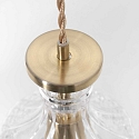 Mexlite Pendelarmatuur GRAZIOGLASS ?12,5cm E27 IP20, messing