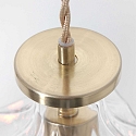 Mexlite pendant luminaire GRAZIOGLASS ?10cm E27 IP20, brass
