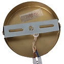 Mexlite pendant luminaire GRAZIOGLASS ?10cm E27 IP20, brass
