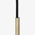 Steinhauer Pendelarmatuur BOLLIQUE rond E27 IP20, barnsteen, messing, zwart dimbaar
