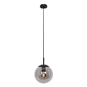 Pendelarmatuur BOLLIQUE rond E27 IP20, zwart dimbaar